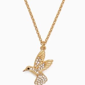 Kate Spade Grandma’s Closet Hummingbird Pendant gold